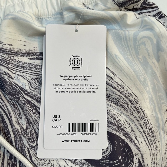 Athleta Crossroads Short Sumi Marble Light Blue S NWT - Picture 6 of 10